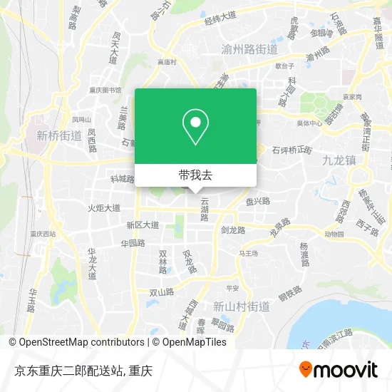 京东重庆二郎配送站地图