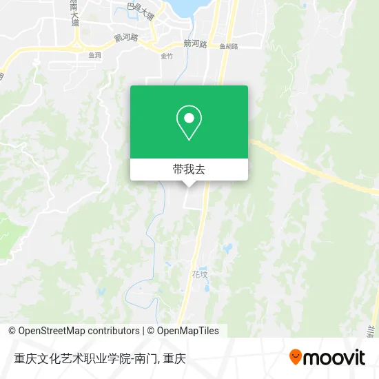 重庆文化艺术职业学院-南门地图