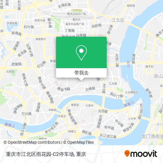 重庆市江北区雨花园-C2停车场地图