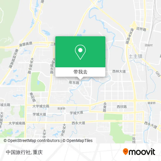 中国旅行社地图