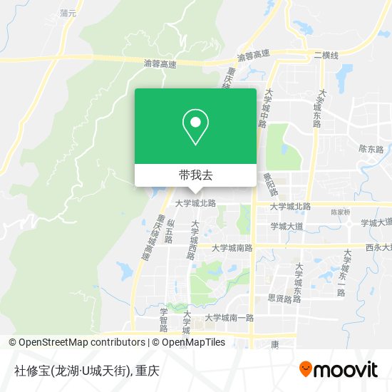 社修宝(龙湖·U城天街)地图