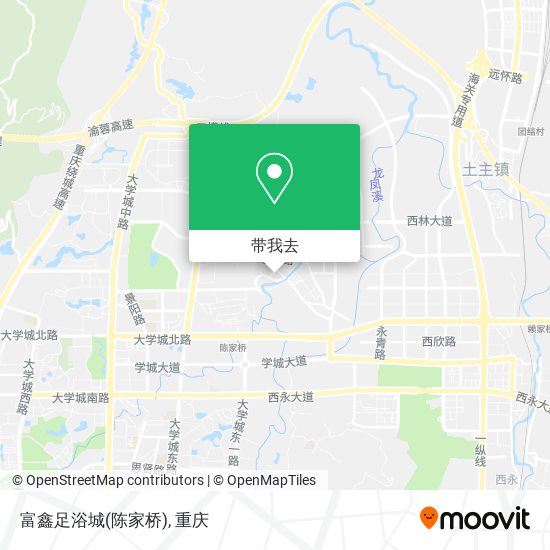 富鑫足浴城(陈家桥)地图