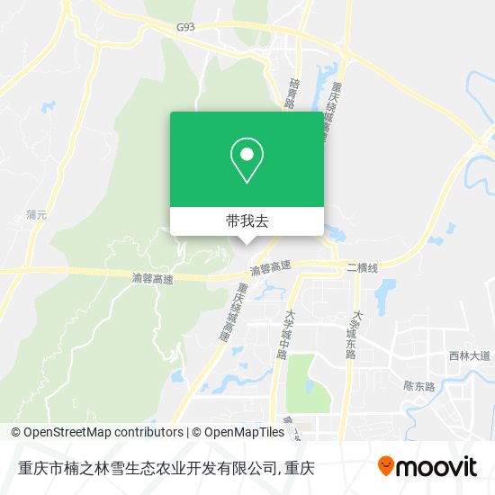 重庆市楠之林雪生态农业开发有限公司地图