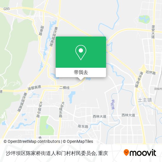 沙坪坝区陈家桥街道人和门村村民委员会地图