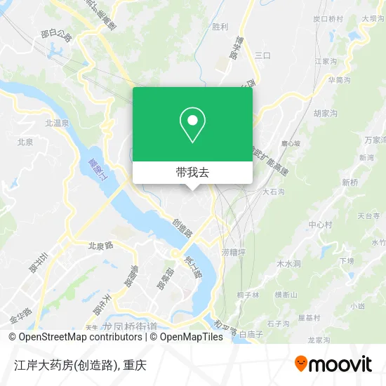 江岸大药房(创造路)地图