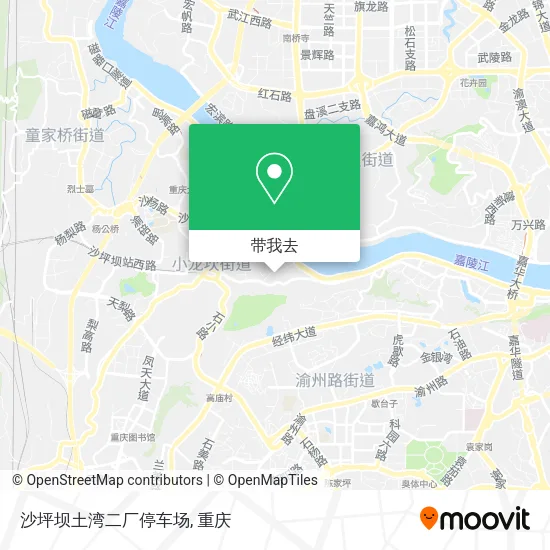 沙坪坝土湾二厂停车场地图