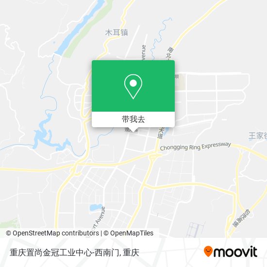 重庆置尚金冠工业中心-西南门地图