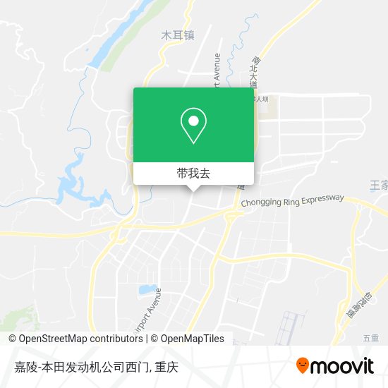 嘉陵-本田发动机公司西门地图