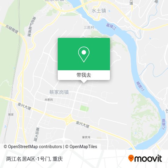 两江名居A区-1号门地图