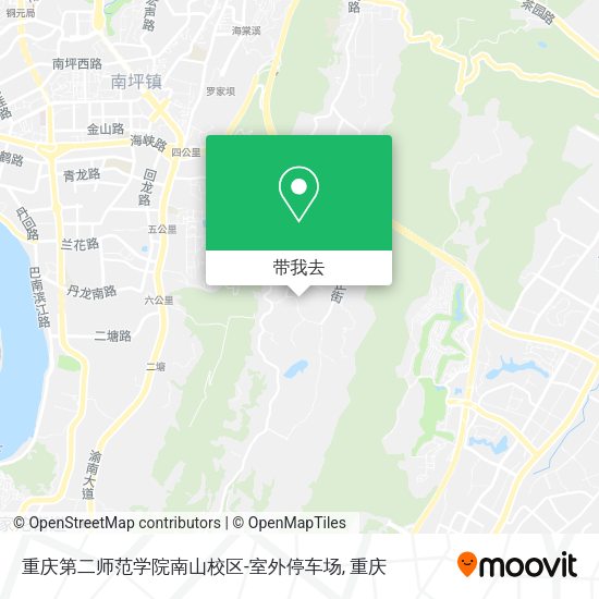重庆第二师范学院南山校区-室外停车场地图