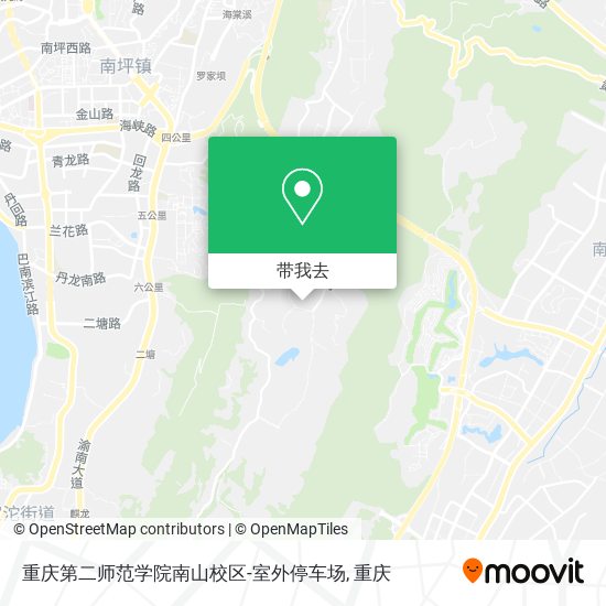 重庆第二师范学院南山校区-室外停车场地图