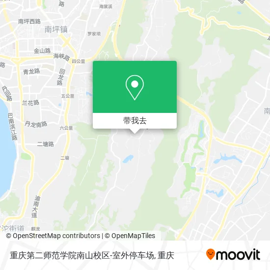 重庆第二师范学院南山校区-室外停车场地图