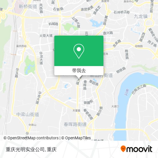 重庆光明实业公司地图