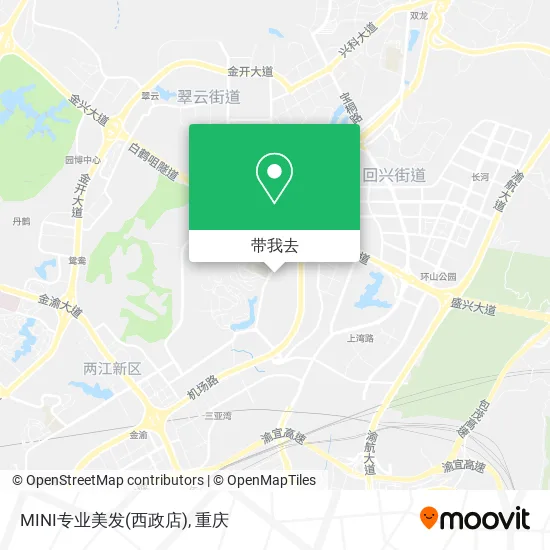 MINI专业美发(西政店)地图