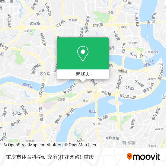 重庆市体育科学研究所(桂花园路)地图