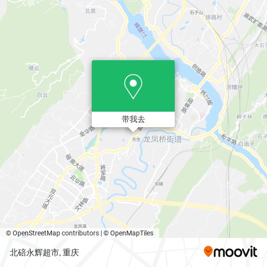北碚永辉超市地图
