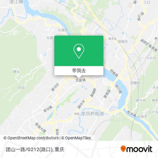 团山一路/G212(路口)地图