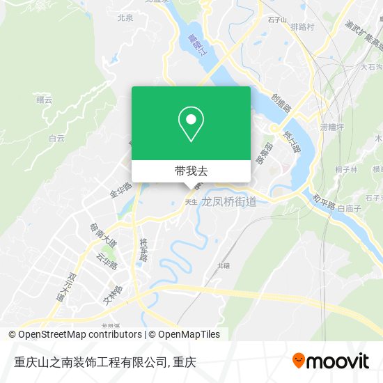 重庆山之南装饰工程有限公司地图