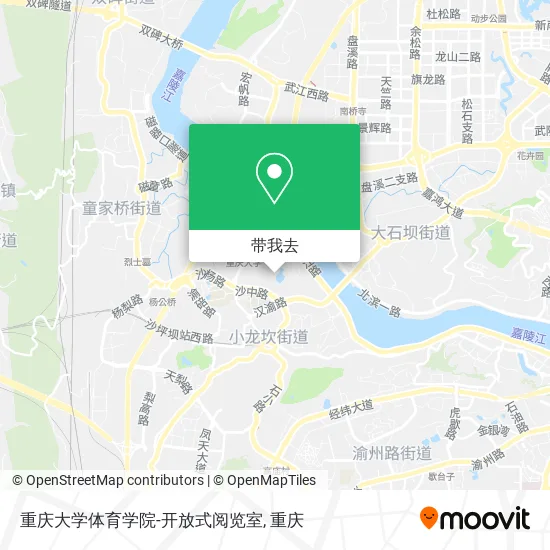 重庆大学体育学院-开放式阅览室地图