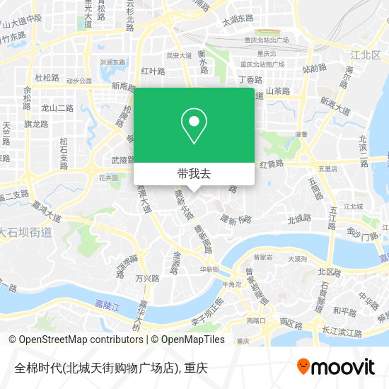 全棉时代(北城天街购物广场店)地图