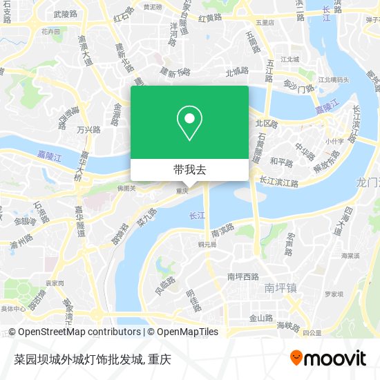 菜园坝城外城灯饰批发城地图