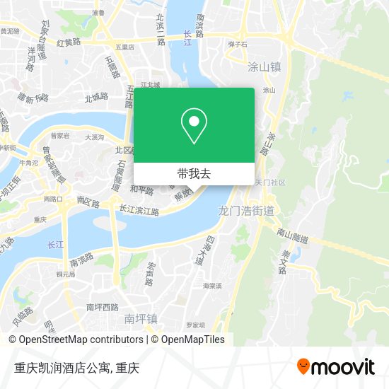 重庆凯润酒店公寓地图