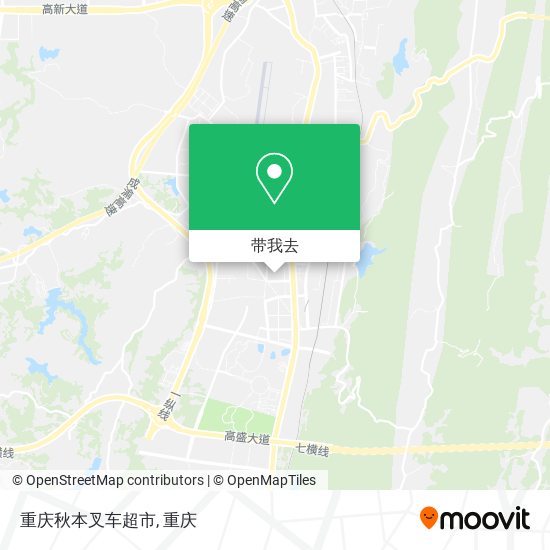 重庆秋本叉车超市地图