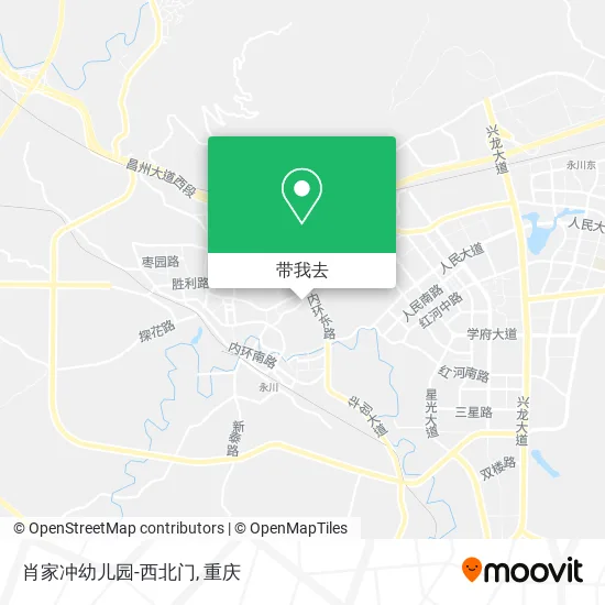肖家冲幼儿园-西北门地图
