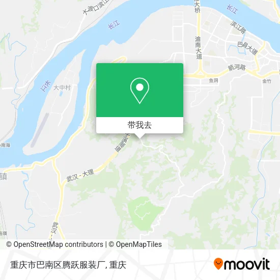 重庆市巴南区腾跃服装厂地图