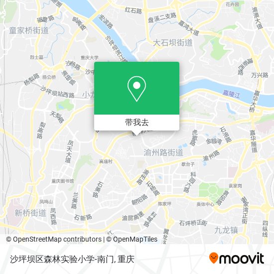 沙坪坝区森林实验小学-南门地图