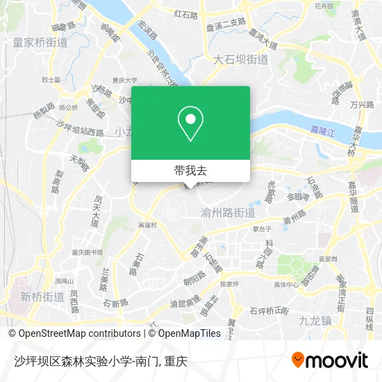 沙坪坝区森林实验小学-南门地图
