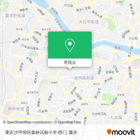 重庆沙坪坝区森林试验小学-西门地图