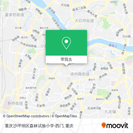 重庆沙坪坝区森林试验小学-西门地图