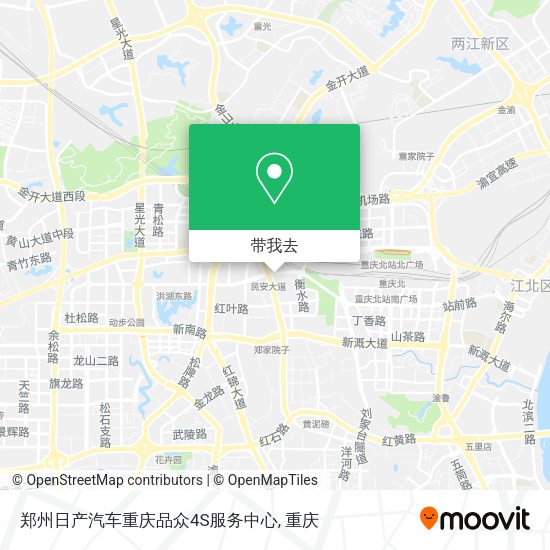 郑州日产汽车重庆品众4S服务中心地图