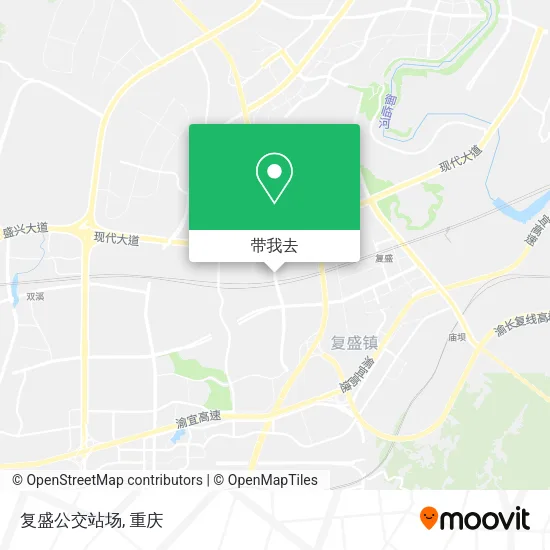复盛公交站场地图