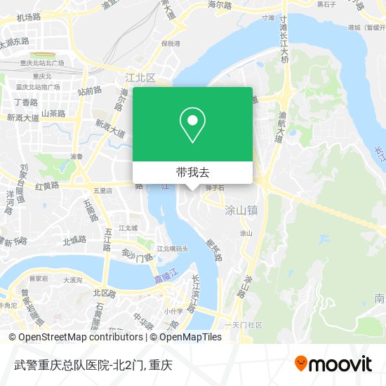 武警重庆总队医院-北2门地图