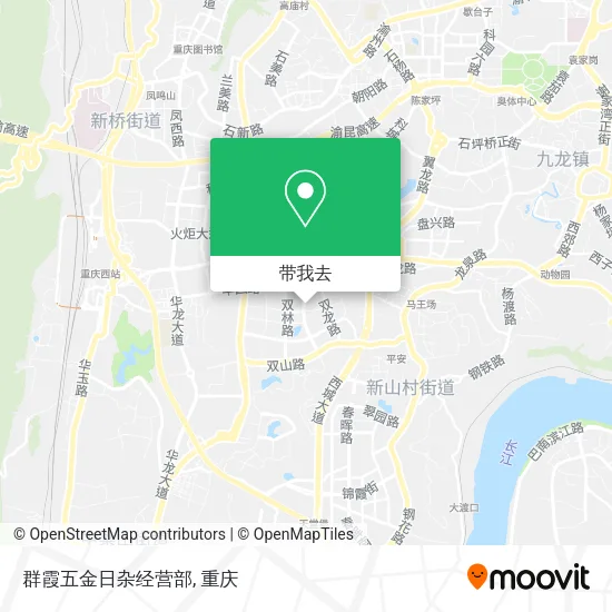 群霞五金日杂经营部地图