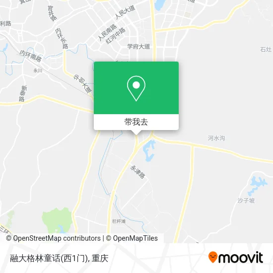 融大格林童话(西1门)地图