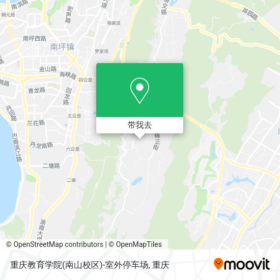 重庆教育学院(南山校区)-室外停车场地图