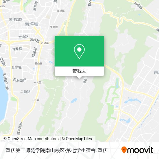 重庆第二师范学院南山校区-第七学生宿舍地图