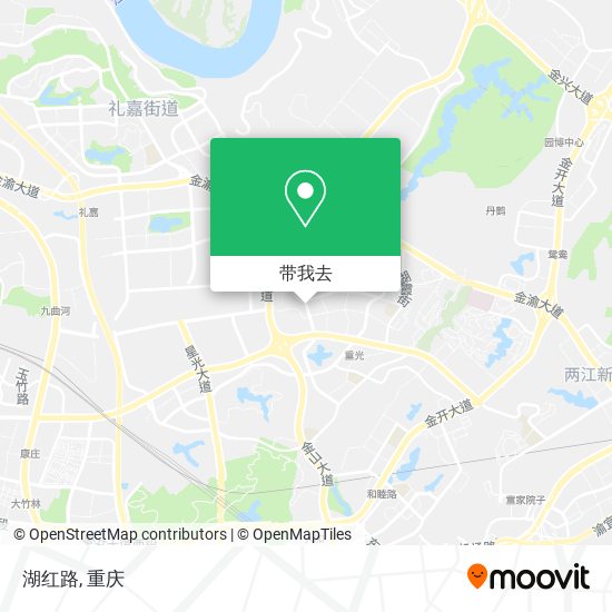 湖红路地图