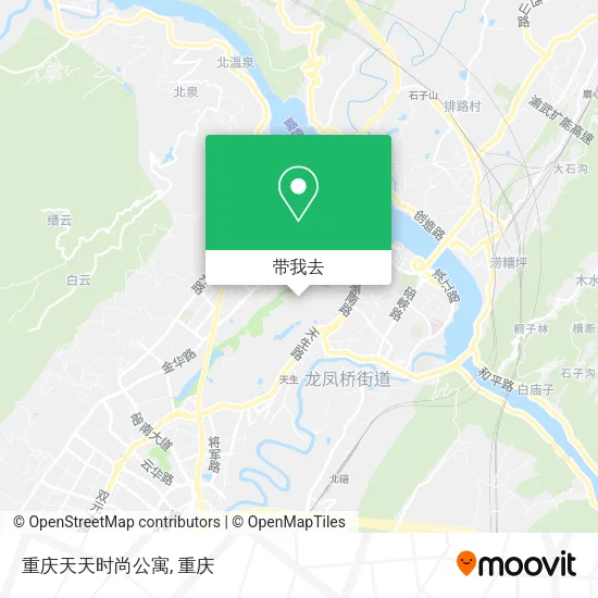 重庆天天时尚公寓地图