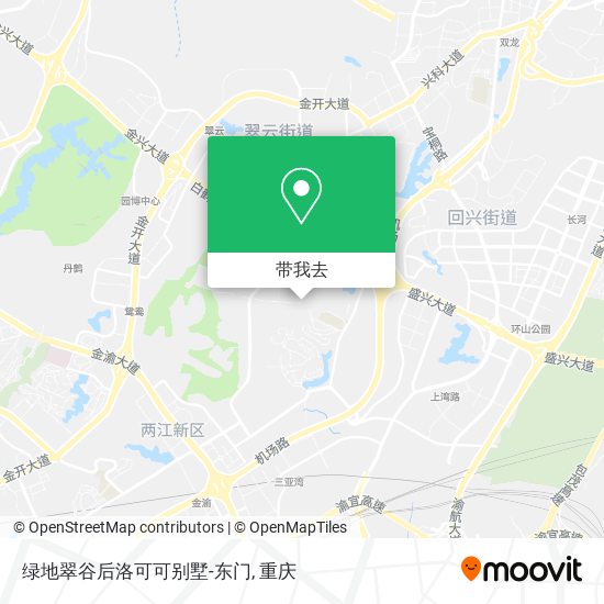 绿地翠谷后洛可可别墅-东门地图