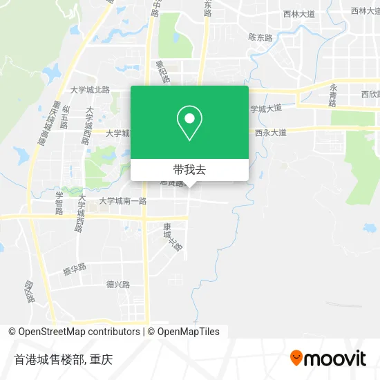 首港城售楼部地图