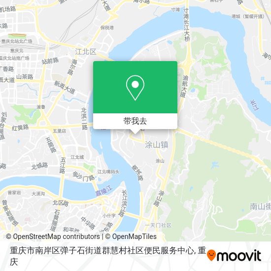 重庆市南岸区弹子石街道群慧村社区便民服务中心地图