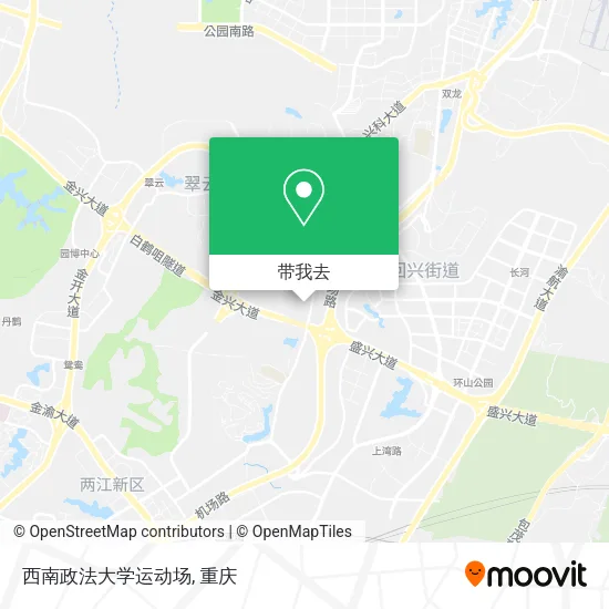 西南政法大学运动场地图