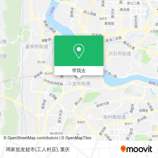 周家批发超市(工人村店)地图