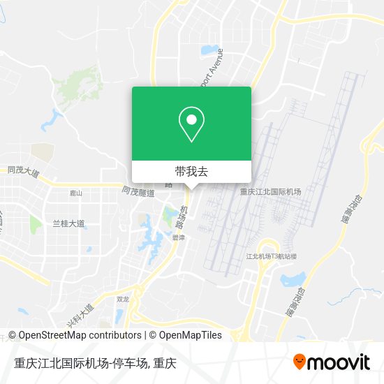 重庆江北国际机场-停车场地图