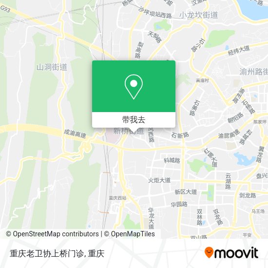 重庆老卫协上桥门诊地图