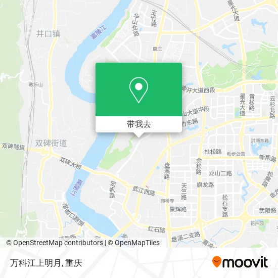 万科江上明月地图